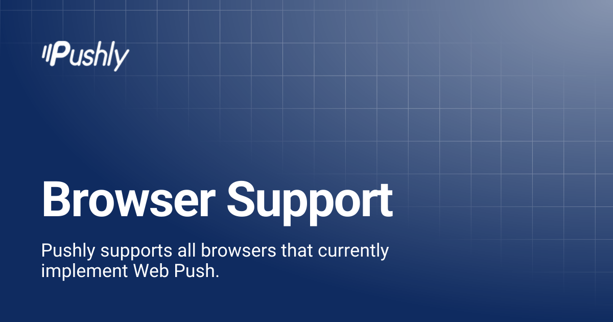 Browser Support | Pushly